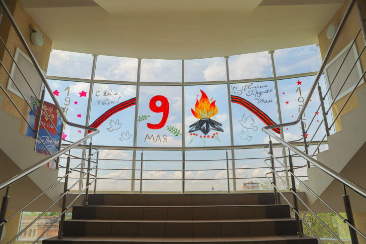 Adyghe State University Students Participate in the Nationwide 'Windows of Victory' Campaign