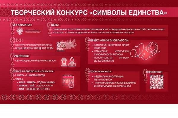 Стартовал Всероссийский творческий конкурс на лучшую открытку «Символы единства»